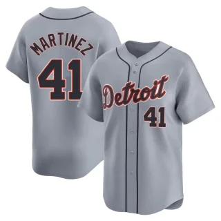 Men's Limited Gray Victor Martinez Detroit Tigers Road Jersey