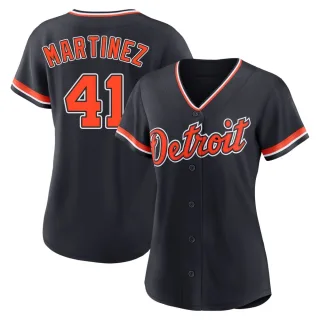 Women's Replica Navy Victor Martinez Detroit Tigers Alternate 2nd Jersey