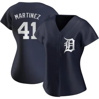 Women's Replica Navy Victor Martinez Detroit Tigers Alternate Jersey