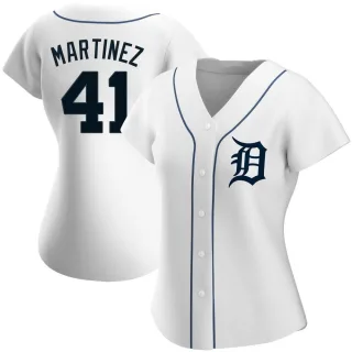 Women's Replica White Victor Martinez Detroit Tigers Home Jersey