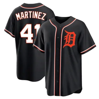 Youth Replica Black Victor Martinez Detroit Tigers Fashion Out Jersey