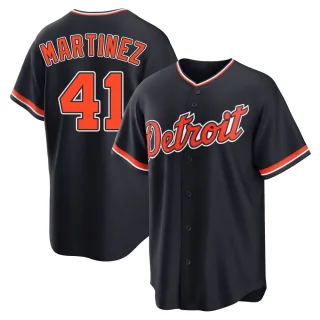 Youth Replica Navy Victor Martinez Detroit Tigers Alternate 2nd Jersey