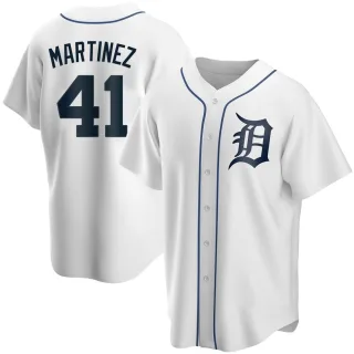 Youth Replica White Victor Martinez Detroit Tigers Home Jersey